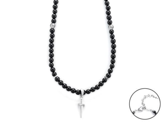 Collana 4US: Cesare Paciotti in Argento Onice JPCL2416B - JPCL2416B